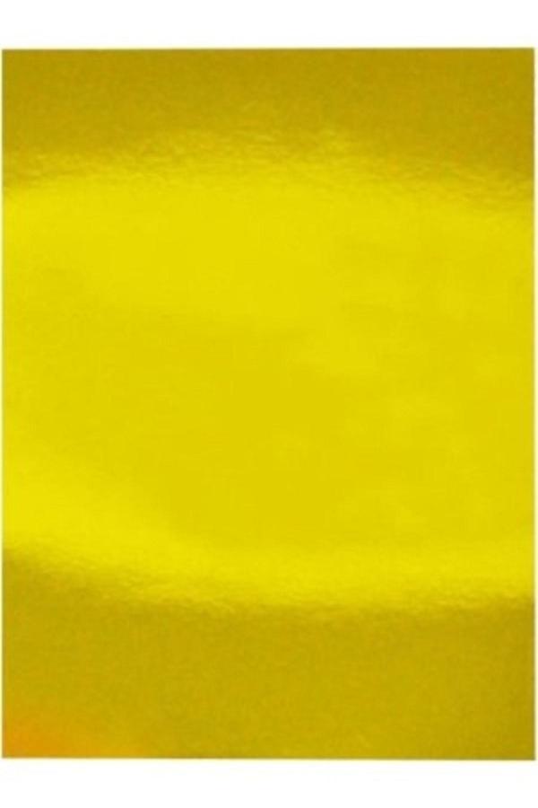 Paperart 50*70 Cm Metalik Fon Kartonu - Aynalı Fon Kartonu - Gold-Altın-Sarı - 250 Gr 5 Adet - Image 1