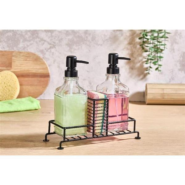 Akayev 2 Li Standlı Sıvı Sabunluk Siyah - Image 1