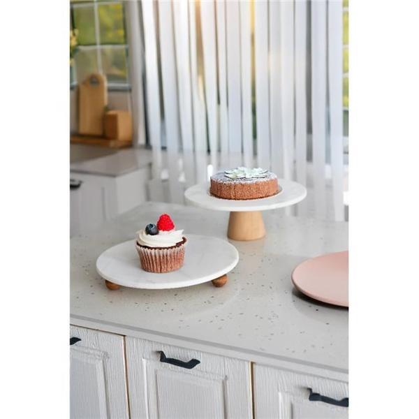 Akayev Mermer 2'li Yuvarlak Sunum Tabak Seti - Image 1