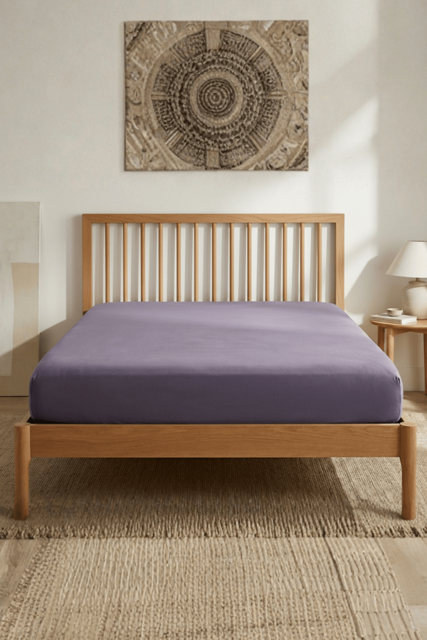 %100 Pamuklu Penye Lastikli Çarşaf | Tek/Çift Kişilik | Fitted Jersey | 30 cm Köşe Yüksekliği - Image 1