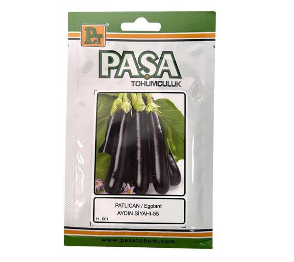 Paşa Tohumculuk Aydın Siyahı Patlıcan Tohumu 10gr Paket - Image 1