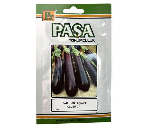 Paşa Tohumculuk Patlıcan Kemer Tohumu 10gr Paket - Image 1