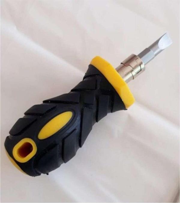 Yyb Topaç Tornavida 2-in-1 Değişebilir Düz-yıldız Tornavida 6x38 mm - Image 1