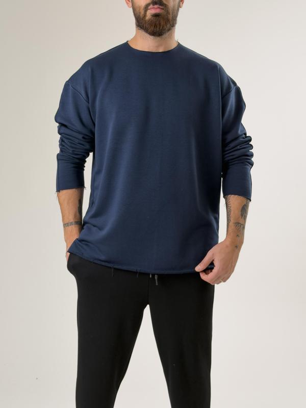 Erkek Lacivert Oversize Basic Sweat COC2596 - Image 1