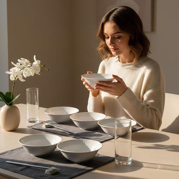 GÜRAL PORSELEN Sembol 6 Parça 15 cm Çorba Kasesi - Image 1