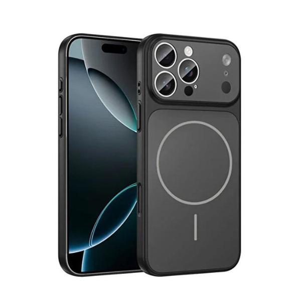 iPhone 15 Uyumlu AG Glass Koruyucu Kılıf (iPhone 17 Pro Max Görünümlü) - Image 1