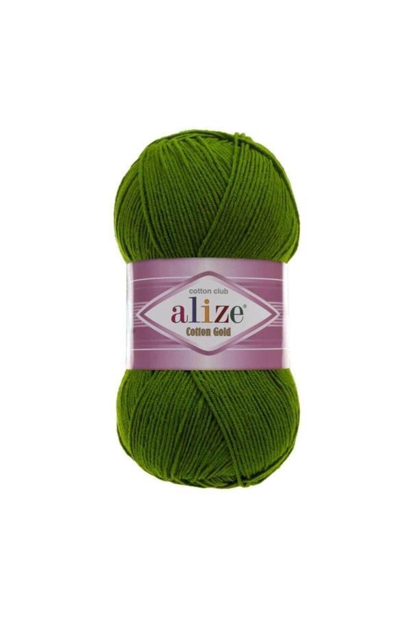 Alize Yazlık Pamuk Ip Cotton Gold Amigurumi Punch Ipi 35 Koyu Yeşil - Image 1