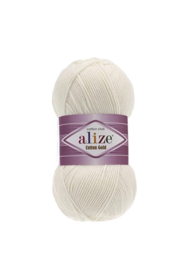 Alize Yazlık Pamuk Ip Cotton Gold Amigurumi Punch Ipi 62 Krem - Image 1