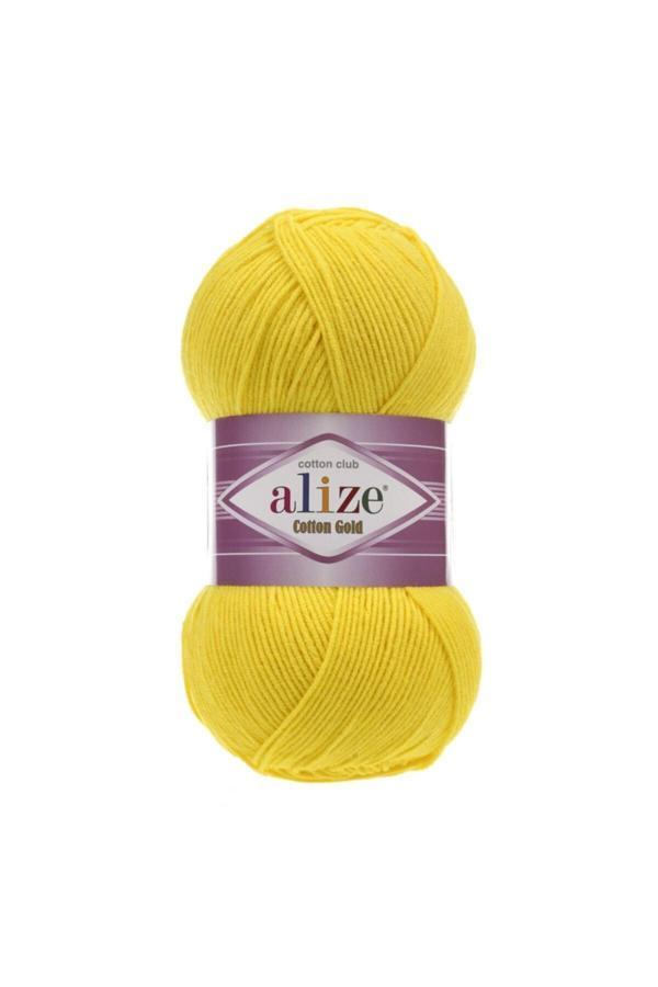 Alize Yazlık Pamuk Ip Cotton Gold Amigurumi Punch Ipi 110 Sarı - Image 1
