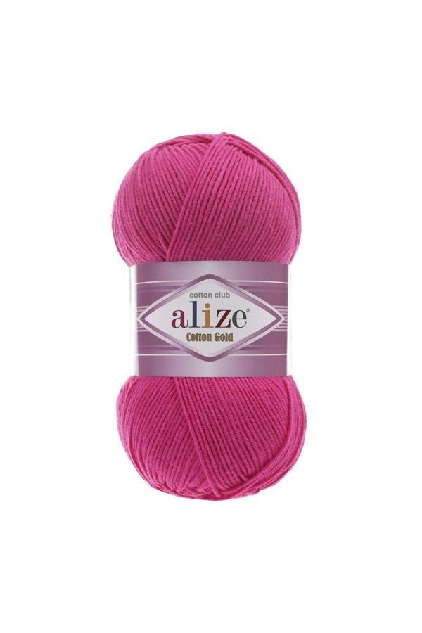 Alize Cotton Gold 5 Adet %55 Pamuk - %45 Akrilik / 100 Gr - 330 M 149 Fuşya - Image 1