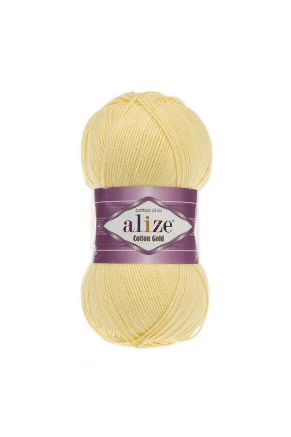 Alize Yazlık Pamuk Ip Cotton Gold Amigurumi Punch Ipi 187 Acık Sarı - Image 1