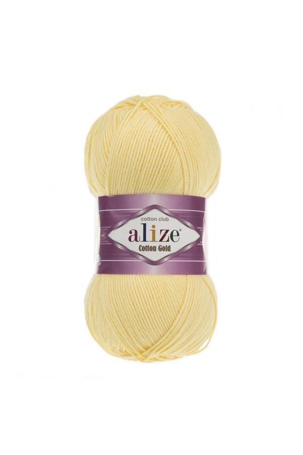 Alize Cotton Gold 5 Adet %55 Pamuk - %45 Akrilik / 100 Gr - 330 M 187 A.Sarı - Image 1