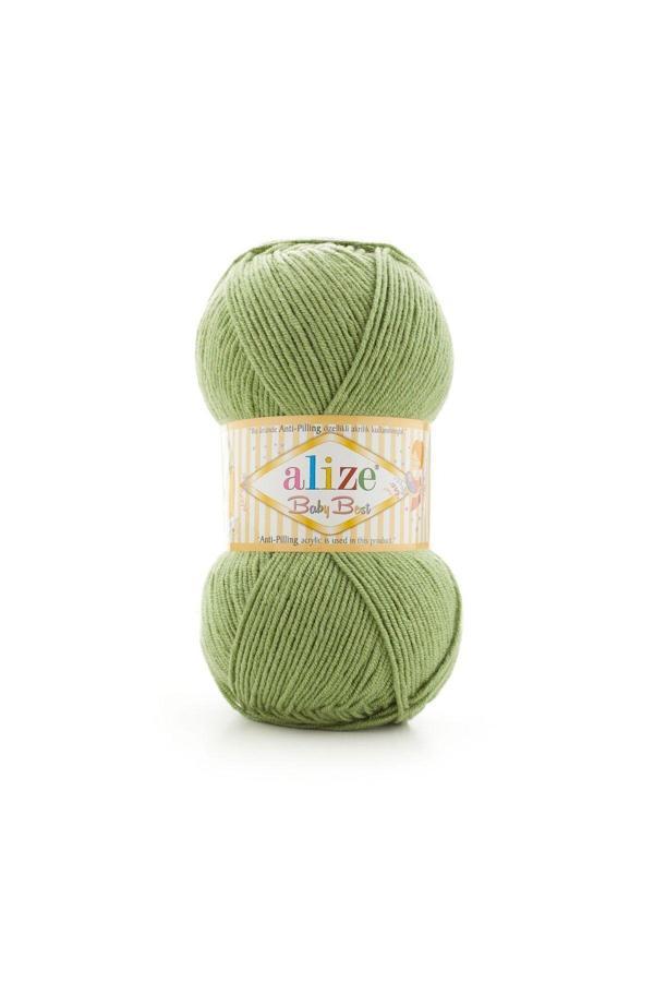 Alize 5 Adet Baby Best 485 Yeşil %10 Bambu - %90 Akrilik (Anti-Pilling Akrilik) / 100 Gr - 240 M - Image 1