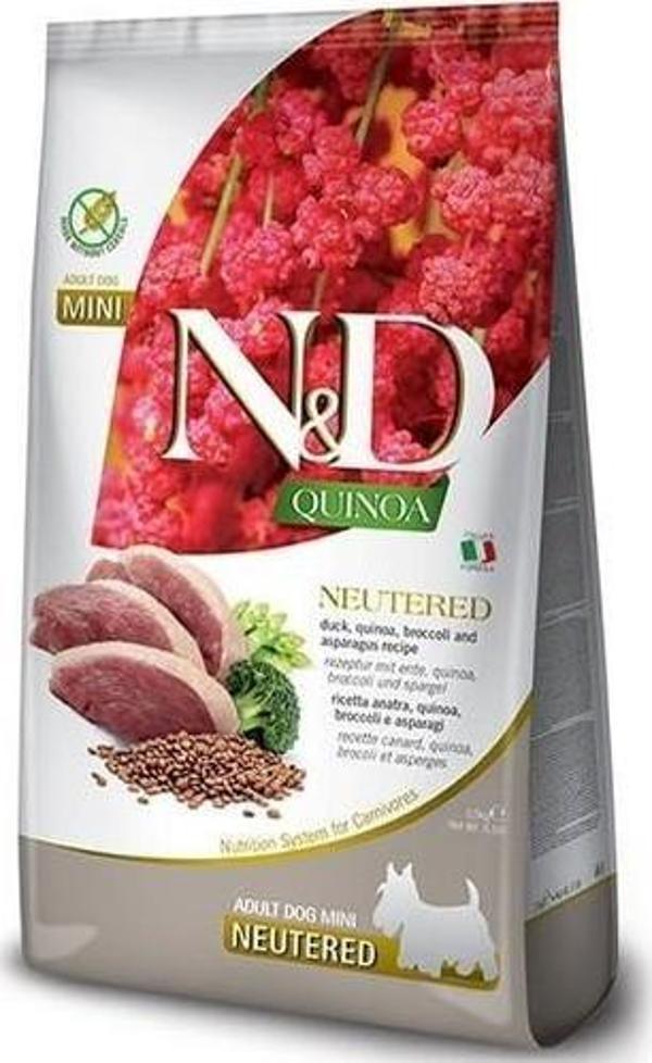 N&D Quinoa Mini Ördek ve Brokoli Yetişkin Kısırlaştırılmış Köpek Maması 7 kg - Image 1