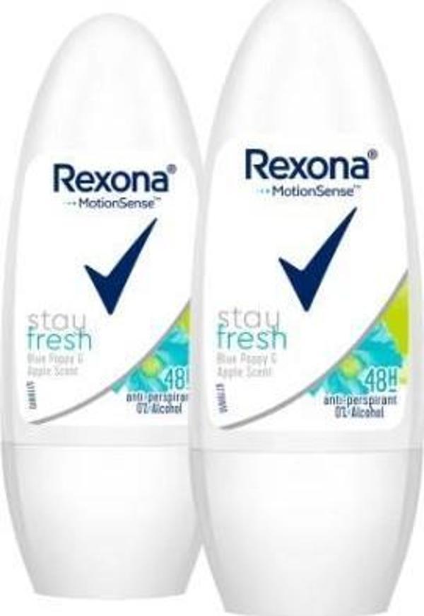 Rexona Kadın Roll On Stay Fresh 50 ml 2 Adet - Image 1