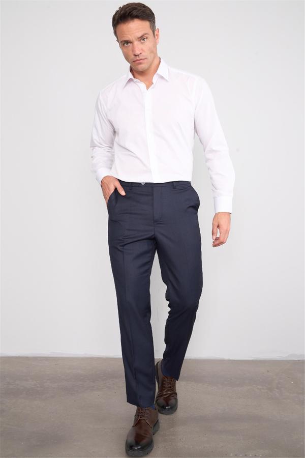 Mentality 8280 Erkek Yan Cep Pantolon Lacivert - Image 1