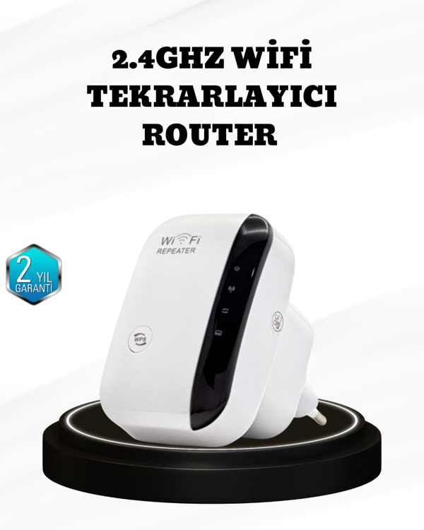 Kablosuz İnternet Genişletici 2.4GHz WiFi Repeater Kolay Kurulumlu - Image 1