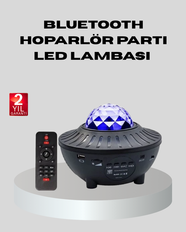 Galaxy Yıldız Projektör Çok Renkli Ayarlı Parlaklık Uzay Atmosfer Işığı - Image 1