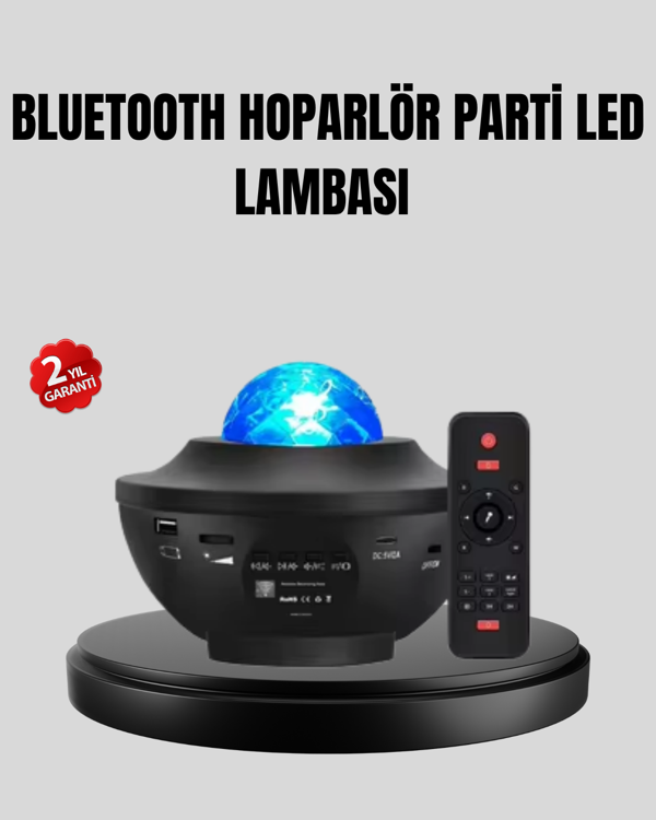 Yıldızlı Projektör Galaxy Efektli Ayarlanabilir Renkli Atmosfer Lambası - Image 1