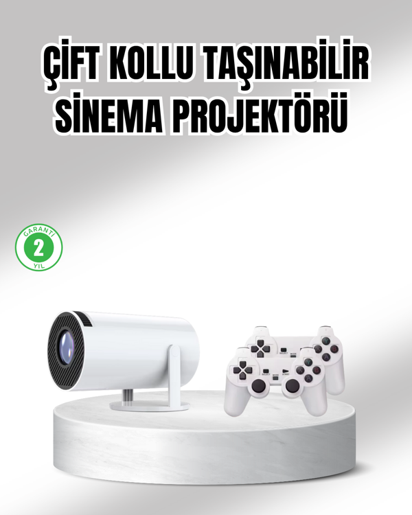 Projeksiyon Cihazı 4K Destekli Kablosuz Bağlantılı Bluetooth 5.0 - Image 1