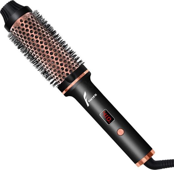 Veryfit Çift Ptc 3 In 1 Lcd Ekran Iyonik Termal Fırça Saç Şekillendirici - Düzleştirici Tarak - 38 Mm - Image 1