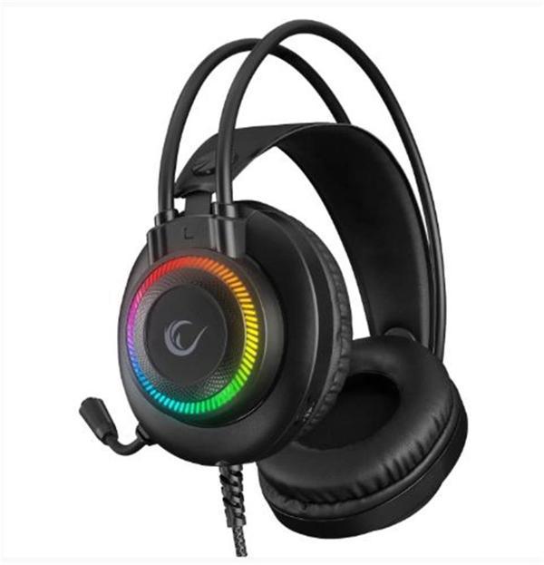 Rampage RM-K27 X-JAMMER Rainbow Ledli PC USB 3.5M PS4-XBOX-Mobile Gaming Oyuncu Mikrofonlu Kulaklık - Image 1