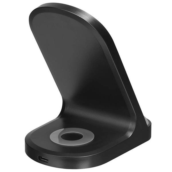 S-link SL-CW05 Mobil Telefon Uyumlu 15W LED Logo PRM Siyah Kablosuz Şarj Cihazı - Image 1