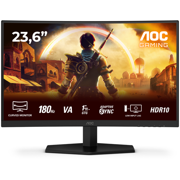 AOC C24G42E 24" 180 Hz 0,5ms FreeSync HDR10 Fast VA Oyuncu Monitörü(Ölü Pixel) - Image 1