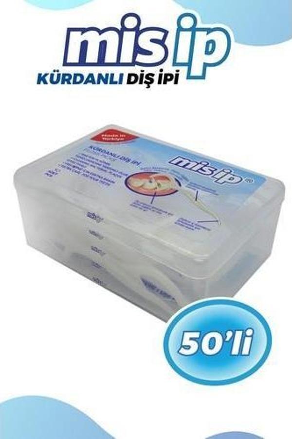 MİS İP KÜRDANLI DİŞ İPİ KARE 50'Lİ - Image 1