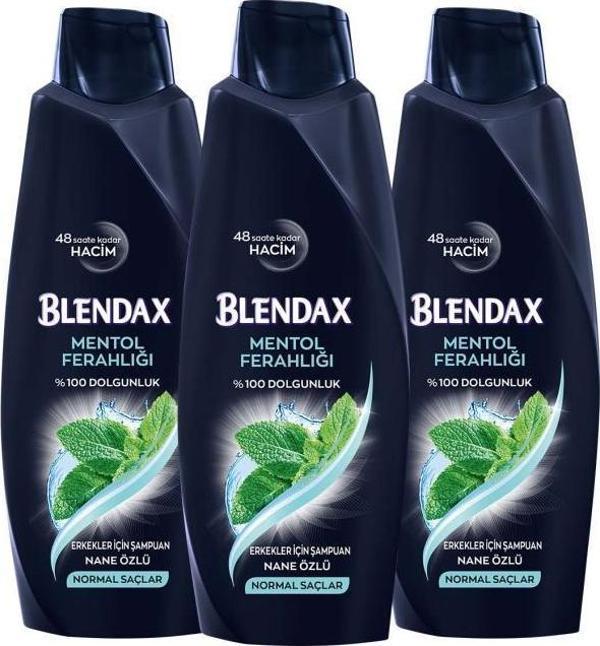 Blendax Erkekler İçin Mentollü Şampuan 500 ml x 3 Adet - Image 1
