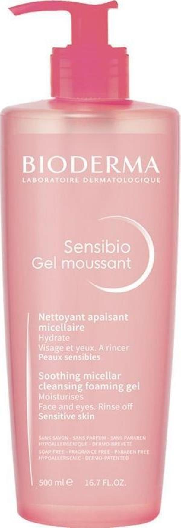 Bioderma Sensibio Foaming Gel 500 ml Hassas Ciltler Temizleme Jeli - Image 1