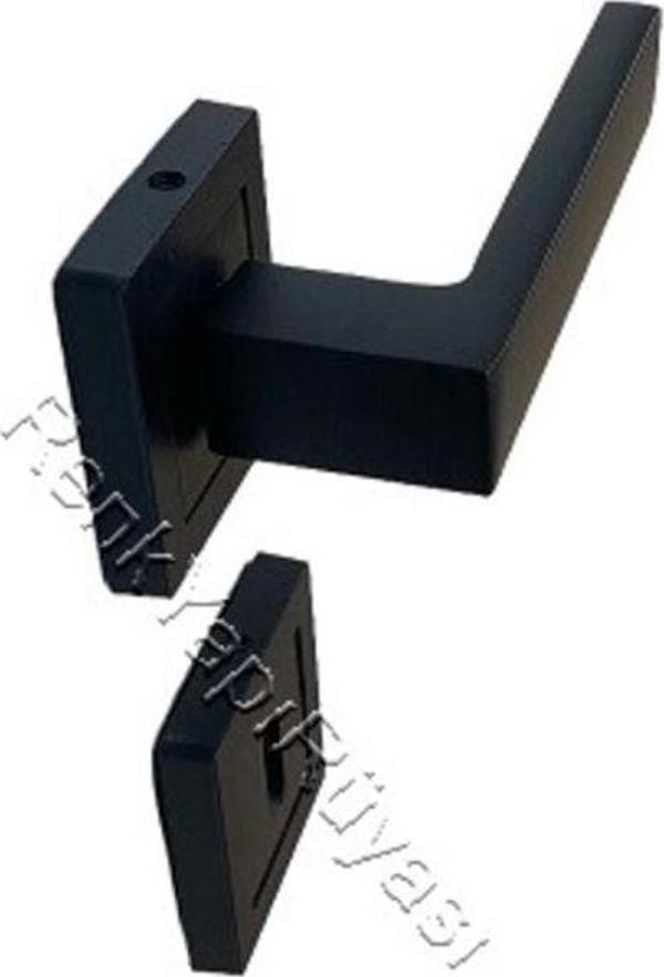 Renk Yapı Rüyası DOĞRAMA KAPI KOLU YEMEK ODASI KOLU SAĞLAM YAY MEKANIZMASI METAL DÖKÜM KULP UZUN ÖMÜRLÜ SİYAH RENK - Image 1