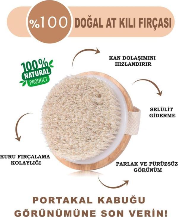 Ocean %100 Doğal At Kılı Selülit Fırçası - Image 1