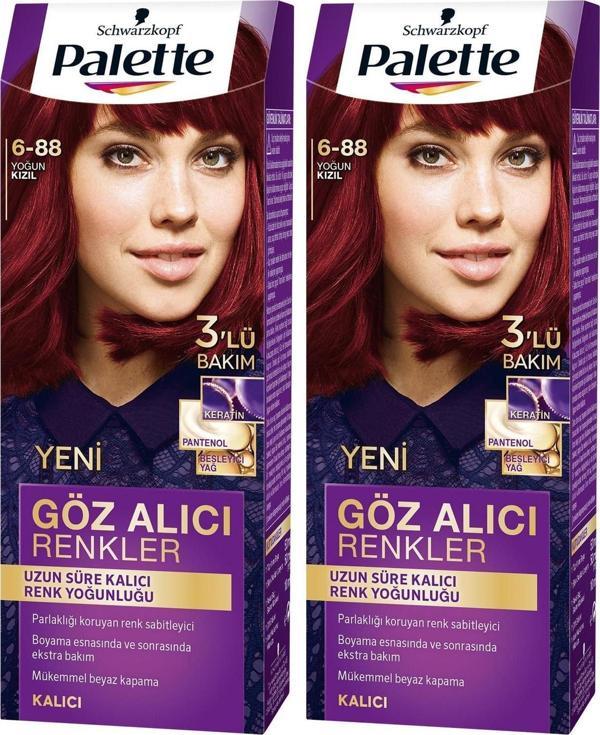 Palette Göz Alıcı Renkler 6-88 Yoğun Kızıl x 2 Adet - Image 1