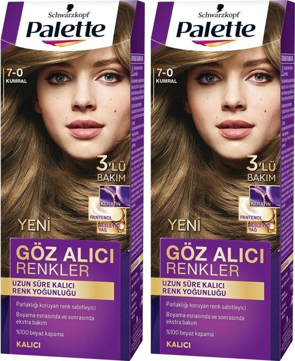 Palette Göz Alıcı Renkler 7-0 Kumral x 2 Adet - Image 1