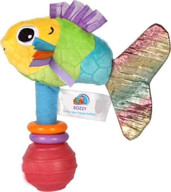 Sozzy Toys El Çıngırağı Renkli Balık Çıngıraklı Oyuncak Szy180 - Image 1