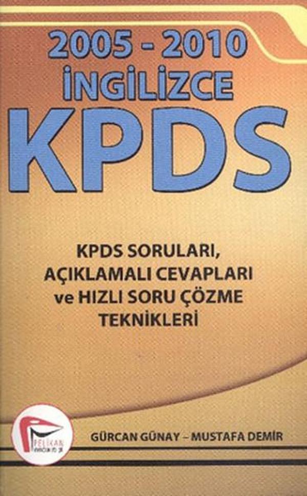 KPDS 2005-2010 İngilizce - Pelikan Yayınları - Image 1