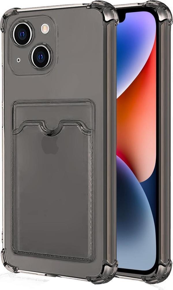 Microsonic Apple iPhone 14 Plus Card Slot Shock Kılıf Füme - Image 1