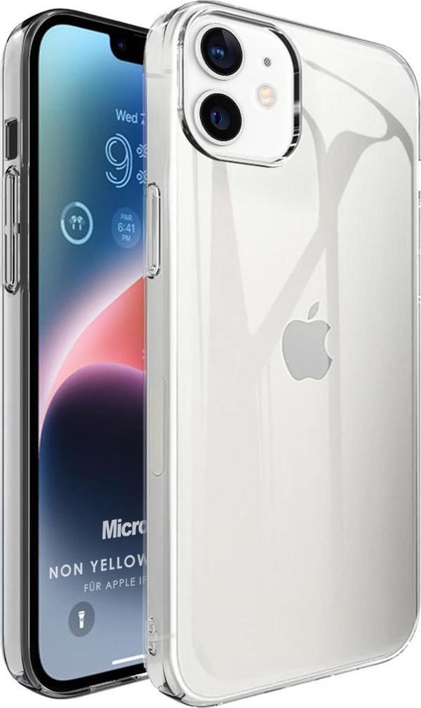 Microsonic Apple iPhone 12 Kılıf Non Yellowing Crystal Clear Sararma Önleyici Kristal Şeffaf - Image 1