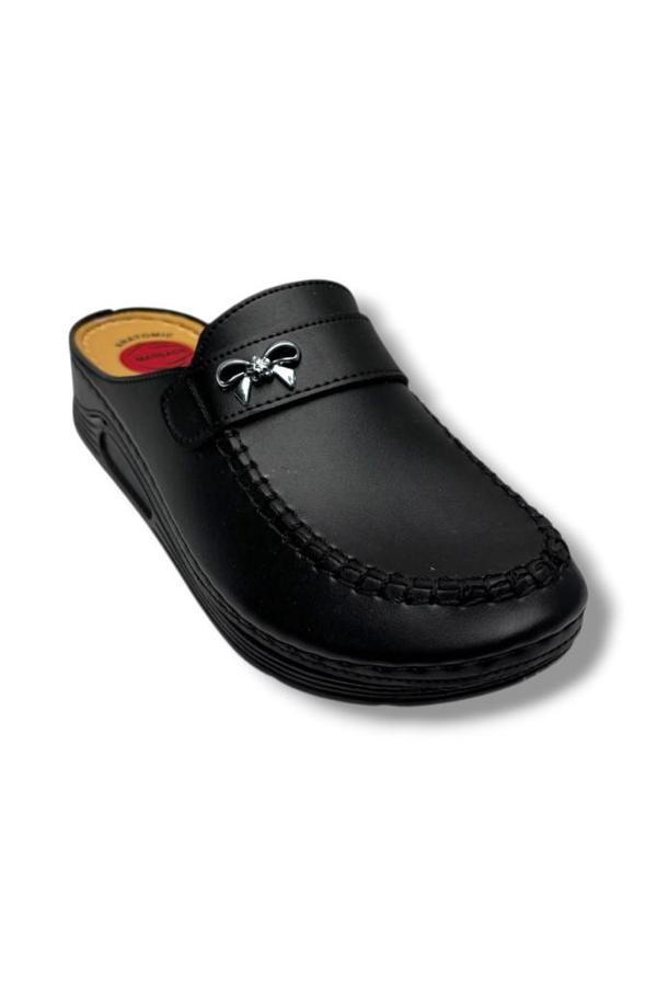 Serra 1503-26 Deri Anatomik Taban Kadın Terlik - Image 1