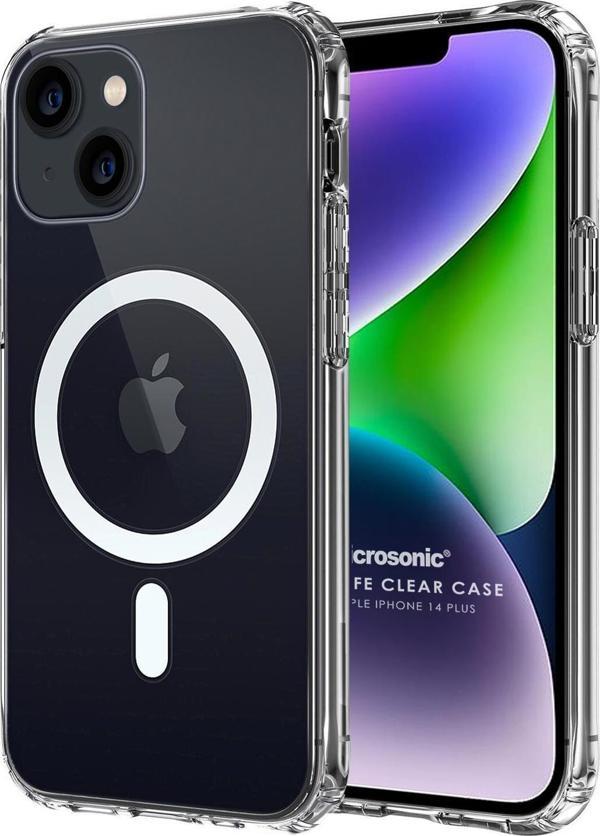 Microsonic Apple iPhone 14 Plus Kılıf MagSafe Clear Soft Şeffaf - Image 1