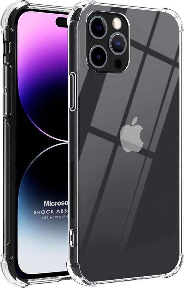 Microsonic Apple iPhone 14 Pro Max Kılıf Shock Absorbing Şeffaf - Image 1