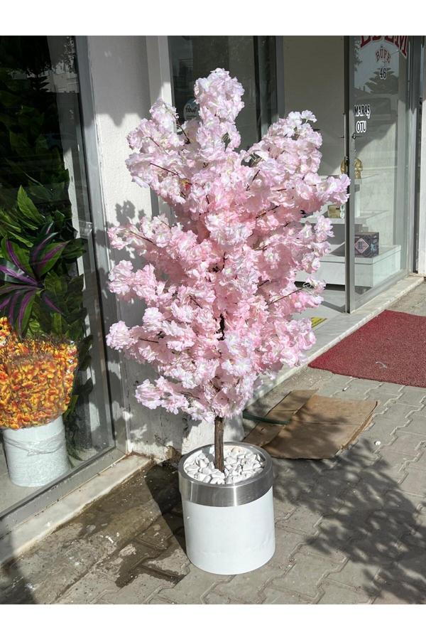 Yapay Bahardalı150cm Yaprakları Ağaç Lux Metal saksı dahıl - Image 1
