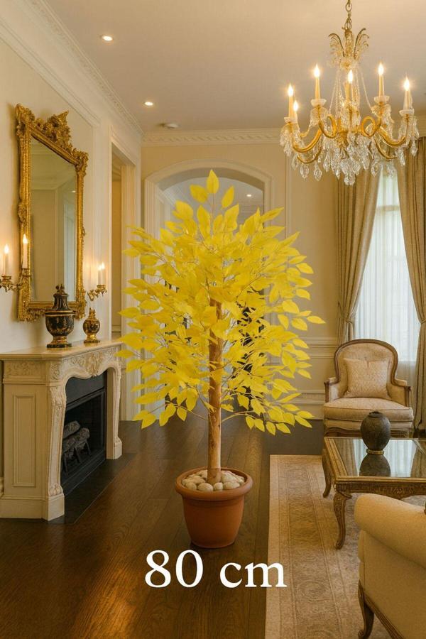 YAPAY AGAÇ SARI BENJAMIN AGAÇI 100 CM - Image 1