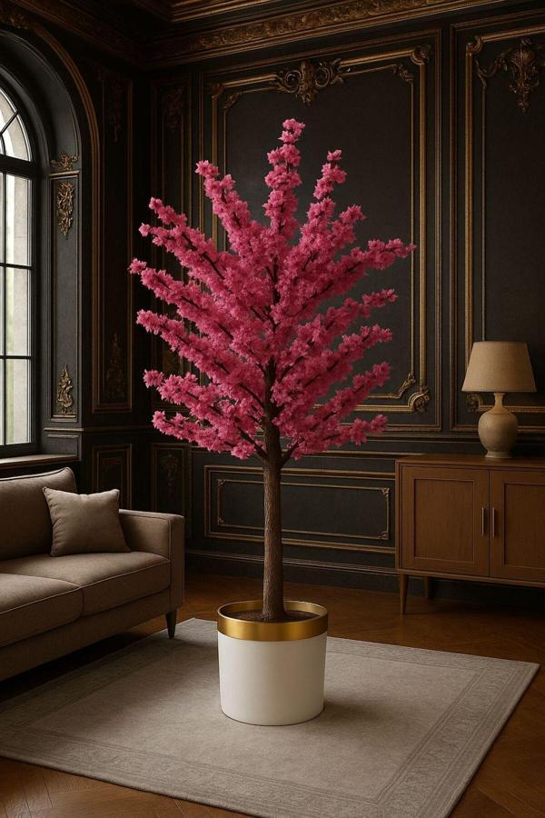 Yapay Bahardalı 150 Cm Ağaç Lux Metal Saksı Dahil - Image 1