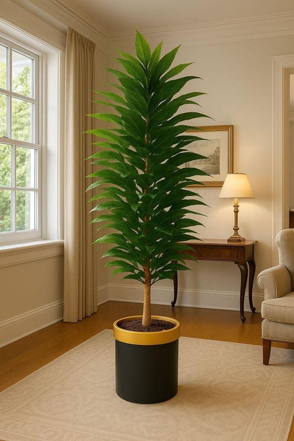 YAPAY CEVİZ AGACI 140 Cm Xl Gold Kemerli Saksı Dahil - Image 1