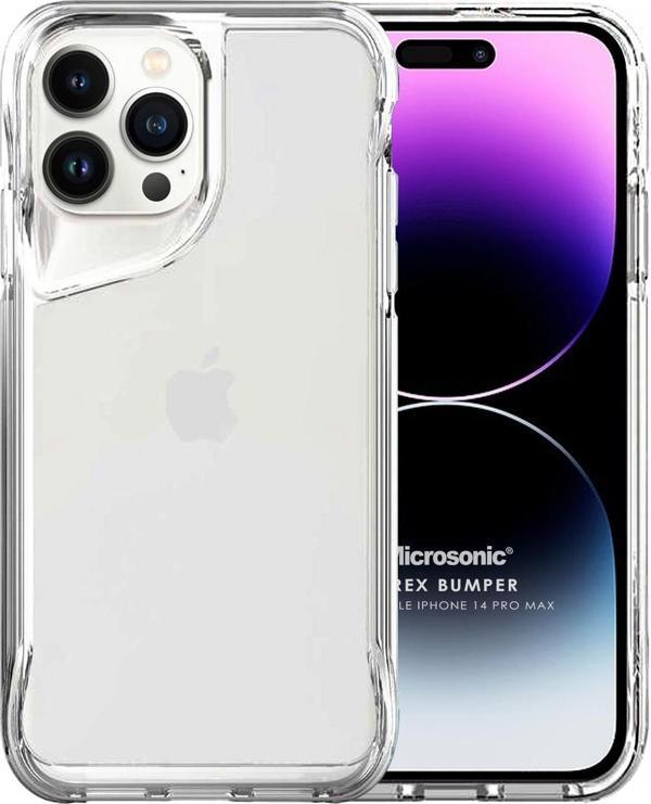 Microsonic Apple iPhone 14 Pro Max Kılıf Trex Bumper Şeffaf - Image 1