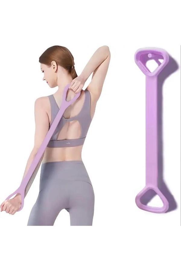 Silikon Pilates Egzersiz Direnç Bandı Aerobik Yoga Plates Ayak Kol Spor Lastiği Squat Bant Orta - Image 1