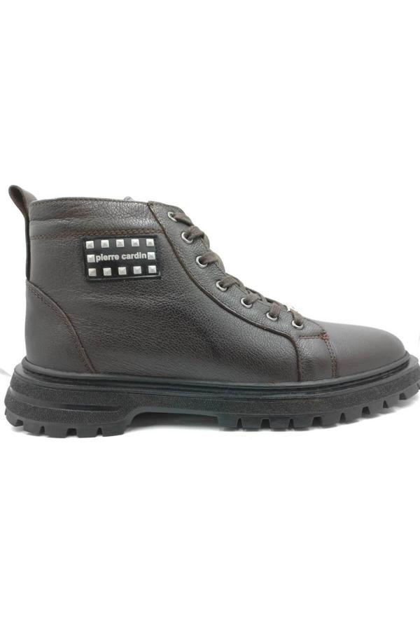 221106 Kahverengi Kışlık Fermuarlı Erkek Bot - Image 1