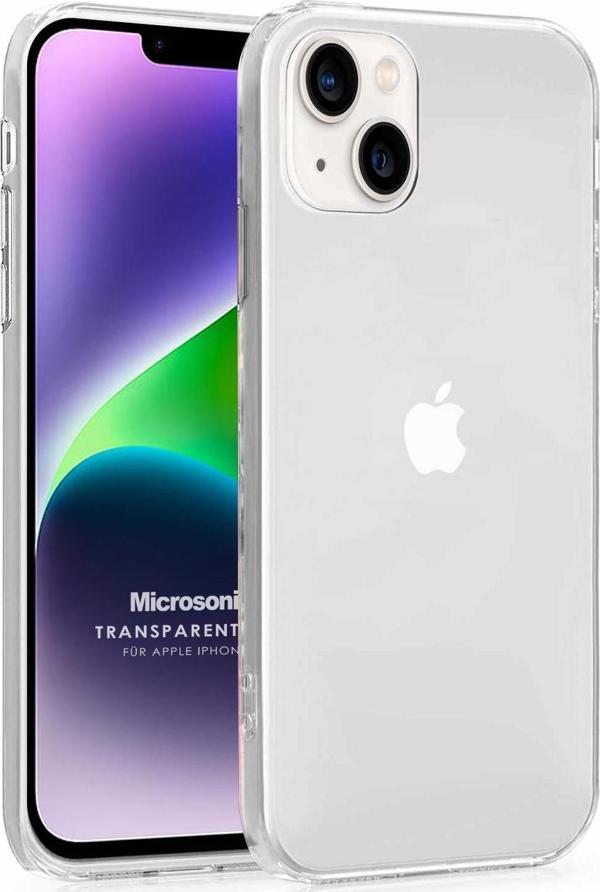 Microsonic Apple iPhone 14 Plus Kılıf Transparent Soft Beyaz - Image 1